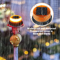 1 x RAW Customer Returns DAJASD LED rotating beacon, yellow warning light with magnetic base, strobe beacon light solar, LED flash beacon for trailer caravans - RRP €24.19