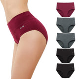 1 x RAW Customer Returns anqier Women s Underwear, Pack of 5 Stretch Cotton High Waist Briefs Women s Breathable Panties Soft Women Underwear - RRP €21.24