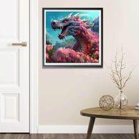 1 x Brand New Diymood DIY Diamond Painting Dragon Kit 5D Diamond Pictures Pink for Adults Artistic Rhinestone Embroidery Sets for Home Decoration 30X30 cm Wall Decoration - RRP €20.4