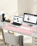 1 x RAW Customer Returns YSAGi Desk Pad, Mouse Pad with Leather and Non-Slip Suede, Multifunctional Office Mouse Pad Laptop Writing Pad, Table Protection Pad for Office Home Office Pink, 90x43cm  - RRP €17.99