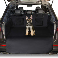 1 x RAW Customer Returns Toozey Dog Car Cover - 185 105 Universal Non-Slip Dog Blanket with Side Protection and Bumper, Waterproof and Anti-Fouling, Robust Dog Car Cover, Black - Black Edge - RRP €32.64