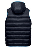 1 x Brand New Mapamyumco Men s Down Vest Lightweight Waterproof Casual Outdoor Jacket with Hood, Sleeveless Down Jacket Navy Blue S - RRP €49.99