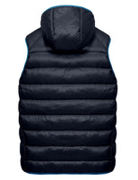 1 x RAW Customer Returns Mapamyumco Men s Down Vest Lightweight Waterproof Casual Outdoor Jacket with Hood, Sleeveless Down Jacket Navy Blue XL - RRP €49.99