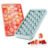 6 x RAW Customer Returns Ice cube tray with lid 2 pack, ice ball mold for freezer, making 1.2 inches x 66 pieces for ice cooling cocktails, whiskey, tea and coffee - RRP €66.54