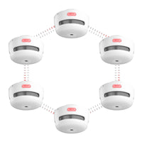 1 x RAW Customer Returns X-Sense wireless networked smoke detector XS01-WR, networked smoke detector with 250 meter range, fire detector with replaceable battery, set of 6 - RRP €132.99