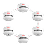 1 x RAW Customer Returns X-Sense wireless networked smoke detector XS01-WR, networked smoke detector with 250 meter range, fire detector with replaceable battery, set of 6 - RRP €132.99