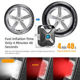 1 x RAW Customer Returns WindGallop Car Compressor 12v Air Pump Car Tire Pump Mini Compressor 12v Tire Pump Car Tire Pump With Pressure Gauge LED Light Valve Adapter for Bicycle Basketball Pool Toys - RRP €32.98