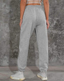 1 x RAW Customer Returns heekpek Jogging bottoms women s cotton warm sports trousers women s long sweatpants casual loose thick leisure trousers women s warm trousers for winter, light grey, XL - RRP €25.99