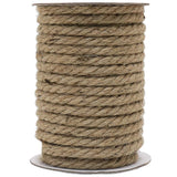 1 x RAW Customer Returns Vivifying hemp rope, 15m 10mm jute rope, heavy rope for crafts, floristry, DIY, decoration, bundles, scratching post, bundling brown  - RRP €13.1