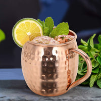 1 x RAW Customer Returns Zap Impex Moscow Mule Copper Mugs - Set of 6 - 100 Handmade Food Grade Pure Solid Copper Barrel Mugs - 16 oz High Quality Cocktail Copper Glass - RRP €52.99