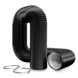 1 x RAW Customer Returns Aygrochy 200mm PVC exhaust hose, 3 meters aluminum pipe ventilation hose made of aluminum aluminum flexible hose for extractor hood, duct fan - RRP €24.99