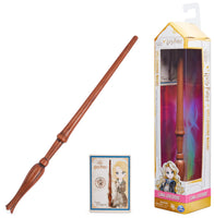 1 x RAW Customer Returns Wizarding World Harry Potter - Authentic Luna Lovegood plastic wand with spell card, approx. 30.5 cm, toy for children aged 6 and over, fan item - RRP €12.99