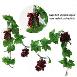 2 x RAW Customer Returns LONGHAO 4 pcs Artificial Plastic Grape, Artificial Grape Vines, Artificial Lifelike Grape, Artificial Grape Vines with Grapes, 12 Sets of Grape Skewers, Grape Skewers, For Decoration - RRP €34.28