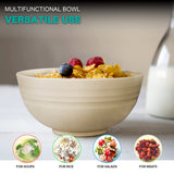 1 x RAW Customer Returns Greentainer Bowl 24 OZ Cereal Bowls with Lid Salad Bowls, 4 Pack 710ml Unbreakable Cereal Bowls Fruit Bowl, Soup Bowl for Kids and Adults Lightweight Shatterproof - RRP €17.74