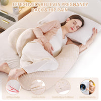 1 x RAW Customer Returns SHANNA 2024 New Extend Pregnancy Pillow Adjustable, Comfort Pillow Adult, Full Body Pillow, Support Pillow Body Pillow, Nursing Pillow Body Pillow Removable Washable Green  - RRP €31.7