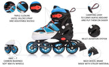 1 x RAW Customer Returns meteor inline rollers inline skates girls and boys inline children s inline skates ABEC7 rollers inliner with adjustable size inline children s inline skates - RRP €46.55