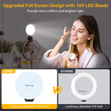 1 x RAW Customer Returns Full Screen Ring Light Laptop, Video Conference Light with Clip, 3 Light Modes 10 Brightness Levels, Webcam Light Camera Light for Zoom Meeting Video Recording Live Streaming Tiktok YouTube Vlog Makeup - RRP €18.64