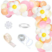 17 x Brand New Balloons Garland Arch Garlands Kit Decoration in Macaron Daisy Wreath Pink White Balloon Wreath Latex and Rose Gold Confetti Balloon Decorations Wedding Engagement Girl Birthday Party - RRP €205.7