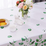 1 x RAW Customer Returns Yrendenge Leaf Tablecloth Spring Summer Garden Flowers Tablecloth Outdoor Washable Tablecloth Laminated Water-Repellent Tablecloth,Garden,Picnic,Party,Garden,Living Room,130x220cm - RRP €19.55