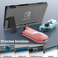 1 x RAW Customer Returns HEYSTOP Case Compatible with Nintendo Switch Accessories with Screen Protector for Nintendo Switch Dockable Protective Case with 6 Thumbstick Caps for Nintendo Switch Handles, Scratch-Resistant, Non-Slip, Shockproof - RRP €14.99