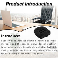 1 x RAW Customer Returns Seat cover booster seat car seat cushion 40x40CM ergonomic orthopedic seat cushion for car office chair wheelchair cushion or booster seat for adults, extra wide chair cushion seat cushion - RRP €34.99