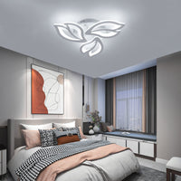 1 x RAW Customer Returns OTREN LED Ceiling Light Modern, 36W Lamps Ceiling Lights for Kitchen Living Room Bedroom, 6500K Cold White, 3600LM, 3 Petals - RRP €46.38