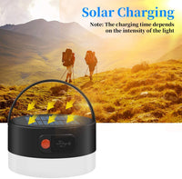 1 x Brand New Sunboia Solar Camping Lantern USB Rechargeable LED Tent Light 4 Modes Outdoor Camping Lantern Emergency Lamp for Hiking Camping Emergencies - RRP €22.8