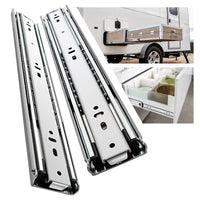 1 x RAW Customer Returns SHUHANG drawer runners 68 kg load capacity with ball bearing drawer extension, full extension 300 350 400 450 500 550 600 650 700 750 800 850 900 950 1000 mm, side mounting 1 pair - RRP €63.64