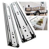 1 x RAW Customer Returns SHUHANG drawer runners 68 kg load capacity with ball bearing drawer extension, full extension 300 350 400 450 500 550 600 650 700 750 800 850 900 950 1000 mm, side mounting 1 pair - RRP €63.64