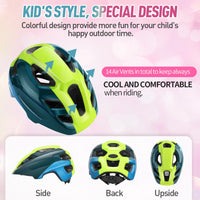 1 x RAW Customer Returns Children s helmet, RaMokey children s bicycle helmet, bicycle helmet boys, bicycle helmet girls, children s helmet from 4 years, helmet with visor, adjustable children s bicycle helmet 48-56 cm  - RRP €32.99