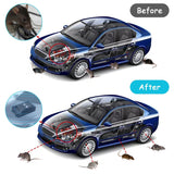 1 x RAW Customer Returns Ultrasonic Mouse Repellent, 12V Car Mouse Repellent, with Flash, Anti-Marten Repellent for Car, Garage, Barn, Warehouse, Battery Powered, for Insects, Mosquitoes, Spiders - RRP €17.4