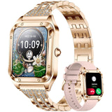 1 x RAW Customer Returns Smartwatch Women, 1.59 Inch Touchscreen Fitness Watch Women, IP67 Waterproof Sports Watch Pedometer with Heart Rate, SpO2, Sleep Monitor, Watch for iOS Android Diamond Rose Gold - RRP €44.79