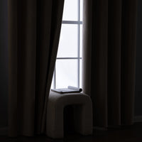 1 x Brand New EMEMA Pack of 2 100 opaque blackout curtains, velvet curtains with eyelets, thermal curtain, eyelet curtain, blackout curtains for bedroom, living room, 140 x 145 cm, ivory white - RRP €39.58