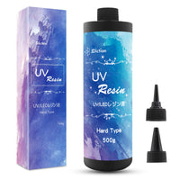 1 x RAW Customer Returns JDiction UV Resin, Upgrade 500g UV Epoxy Resin, Crystal Clear Hard Glue, Solar Curing Sunlight Activated Resin for Handmade Jewelry, DIY Craft Decoration, Casting and Coating - RRP €49.99