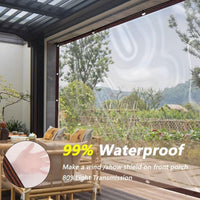 1 x RAW Customer Returns Shengruili Waterproof Transparent Tarpaulin, 3x3m Tarpaulin With Eyelets, Greenhouse Pet Hutch Roof, Weatherproof Tarpaulin Foldable Tarpaulin, PVC Waterproof Rain Cover, Tarpaulin Transparent Tarpaulin - RRP €24.99