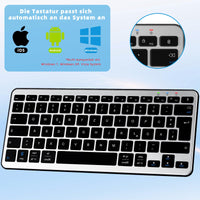 1 x RAW Customer Returns Qulose Wireless Bluetooth Keyboard 2 - RRP €20.4