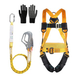 1 x RAW Customer Returns Fall protection safety belt, safety belt for catching falls, with 2 x large buckles with 2 x 2m lanyards, load capacity 150 kg, for working in the air, roofers, climbing rope - RRP €79.99