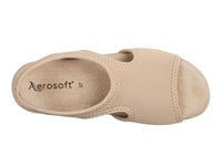 1 x RAW Customer Returns Aerosoft women s sandals Stretch 05, extra light and with all-round stretch Beige, numeric 40  - RRP €50.36