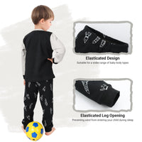 3 x Brand New Balipig Kids Pajamas Set Cotton 2-Piece Long Sleeve Pajamas for Boys Nightwear Pullover Tops and Pants Clothing Set 9-12 Months, Airplane - RRP €72.0