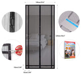 1 x RAW Customer Returns Sekey magnetic fly screen balcony door can be cut to size without drilling, door curtain fly protection, insect protection door curtain with widened adhesive tape 100x220cm, black - RRP €18.99