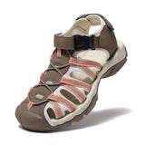 1 x Brand New Sports Sandals Women Closed Hiking Sandals Outdoor Walking Sandals Summer Lightweight Shoes Women Sandals for Sports Beach Water Sports Brown Pink 40 - RRP €51.6