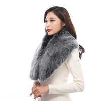 1 x RAW Customer Returns YXCFEWD Women s Fur Collar Scarves Cold Fur Scarf for Women Neck Warmer Winter Black  - RRP €18.83