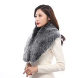 1 x RAW Customer Returns YXCFEWD Women s Fur Collar Scarves Cold Fur Scarf for Women Neck Warmer Winter Black  - RRP €18.83