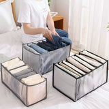 2 x Brand New MJARTORIA Wardrobe Organizer Large 7 Compartments Storage Boxes Mesh Organizer Drawers Organization System Foldable for Jeans, Spring and Autumn Pants, Easy to Clean - RRP €40.8