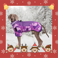 6 x Brand New Dog Winter Coat, Waterproof Windproof Dog Jacket Dog Vest for Large Dogs, Adjustable Dog Winter Coat with D-Ring Harness and Reflective Design, Purple 6XL - RRP €158.28