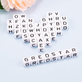 1 x RAW Customer Returns 300 pieces letter cubes square letter beads from A to Z acrylic letter beads approx. 10x10mm, each letter has about 10-12 pieces - RRP €16.13