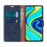 1 x RAW Customer Returns MOBESV Cell Phone Case for Xiaomi Redmi Note 9 Pro Case Leather, Xiaomi Redmi Note 9S Flip Case Cell Phone Case for Xiaomi Redmi Note 9 Pro Redmi Note 9S Cell Phone Cases, Fashionable Blue - RRP €21.6