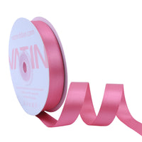 1 x RAW Customer Returns VATIN Satin Ribbon 3mm x 25m Double-sided satin shine Twilight pink Decorative ribbon for weddings, baptisms and birthdays - RRP €6.04