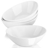 1 x RAW Customer Returns LIFVER Salad Bowl Set Porcelain 1060ml, Cereal Bowl Large, Soup Bowl Ceramic, Serving Bowl for Salad, Side Dishes, Soup, Dessert, Set of 4, White - RRP €46.18