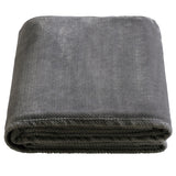 1 x RAW Customer Returns SOCHOW Flannel Fleece Blanket Waffle Pattern 150 x 200 cm, Grey - Soft, lightweight, warm and cozy - RRP €24.99